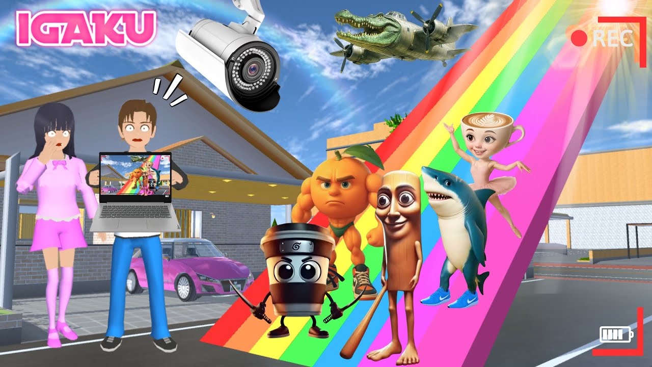 Yuta Mio Panik CCTV Merekam JALAN Rainbow MARKAS Rahasia PASUKAN ANOMALI 😱 | Sakura School Simulator