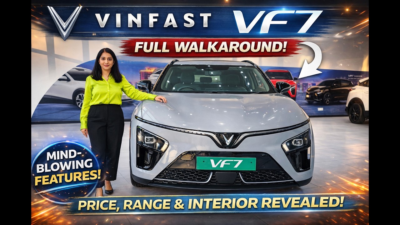 Vinfast VF7 - Born Sporty | Everything Explained! Range, Variants, Features & Price | Detailed video