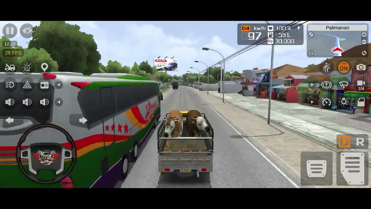 TRUCK SIMULATOR INDONESIA New truck 🚒 game #trending #viral #onyoutube #@Realme_gamerZ FF #gaming 👍👍