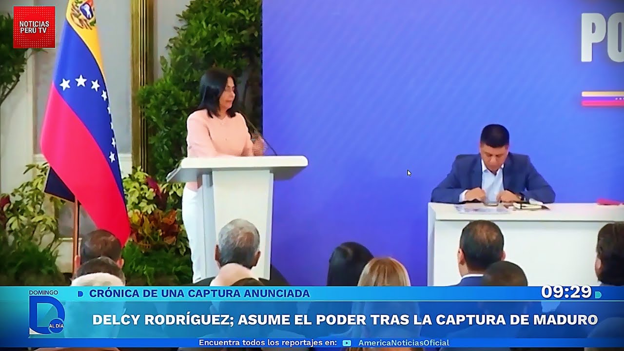 Delcy Rodriguez Asume El Poder Tras La Captura De NICOLÁS MADURO