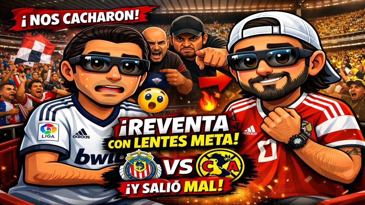 Grabamos la REVENTA con lentes Meta en el Chivas vs América… y salió mal (Clásico Nacional)