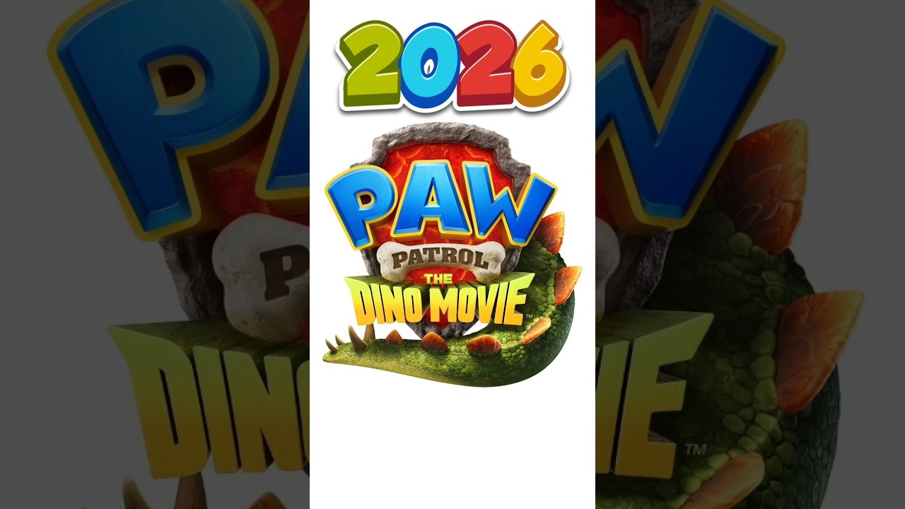 Logo oficial de Paw Patrol The Movie 3 (The Dino Movie) 🦖🦕🐾 #pawpatrolthemovie