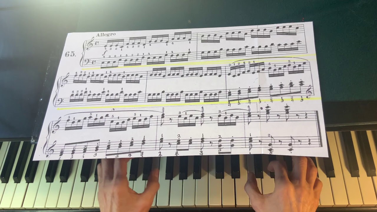 Learn Piano with Cecilia Oh- Czerny Op 261, #65, 66,  B-flat major, Finger coordination
