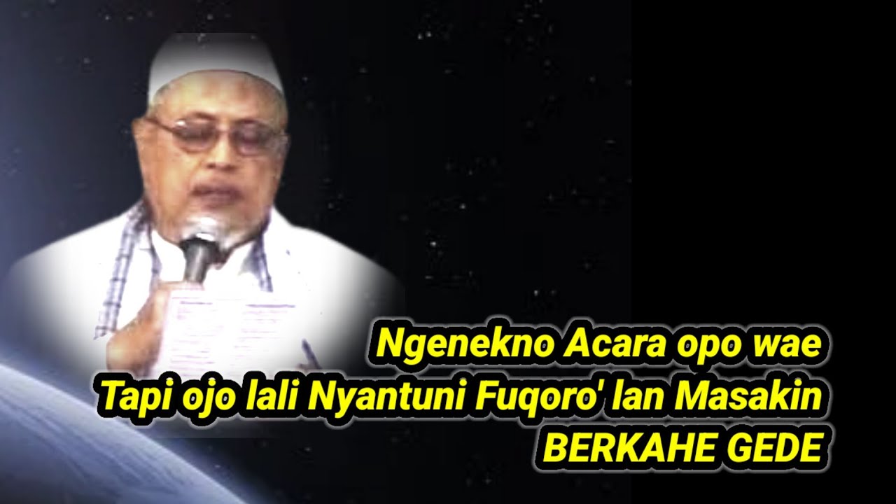 1050 NGENEKNO ACARA OPO WAE TAPI OJO LALI NYANTUNI FUQORO' LAN MASAKIN, Berkahe gede