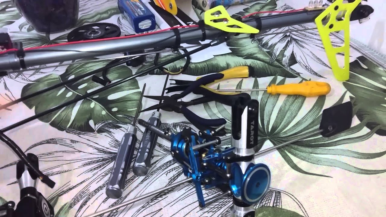 HK 500 - Convers&atilde;o Flybar p/ Flybarless (Kbar)