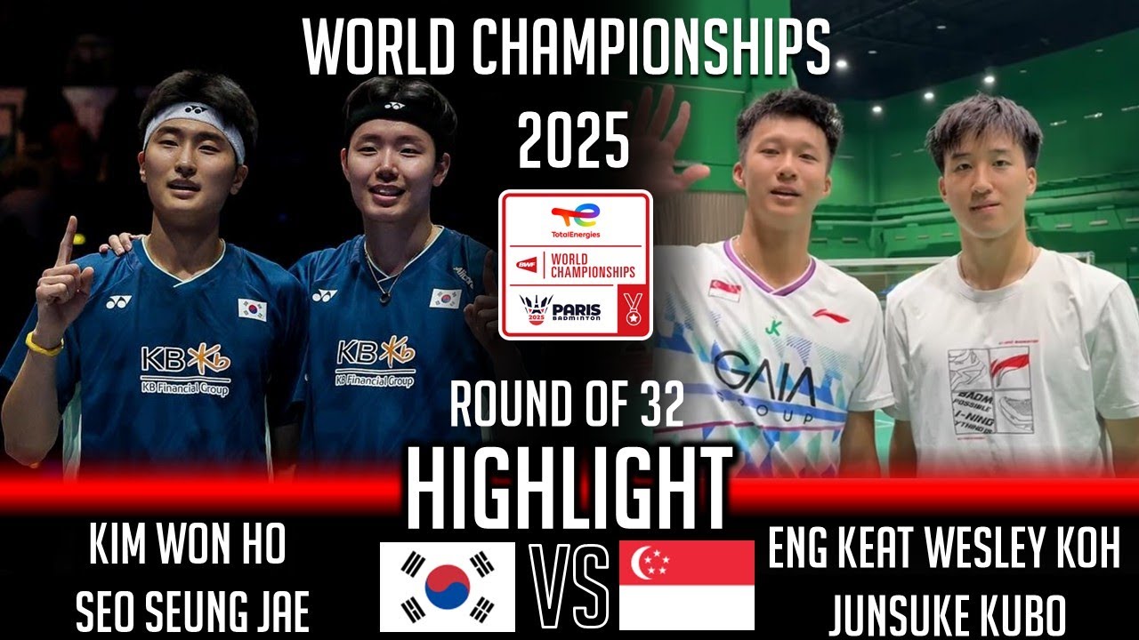 KIM Won Ho SEO Seung Jae vs Eng Keat Wesley KOH Junsuke KUBO | World Championships 2025 Badminton