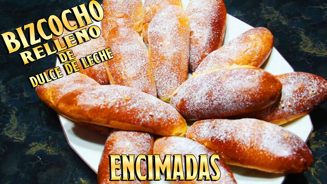 PREPARA ESTE RICO BIZCOCHO RELLENO DE DULCE DE LECHE (ENCIMADAS /PERU/ LACOCINADEANLU) *MUY FACIL*