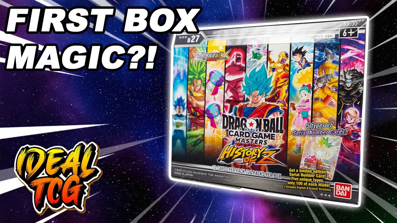 Dragon Ball Super TCG History of Z BOOSTER BOX OPENING!