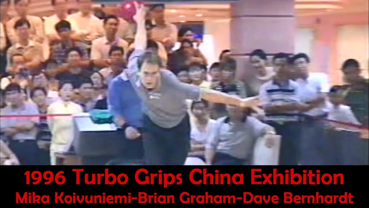 Young Mika Koivuniemi bowling 1996 Turbo Grips China Exhibition