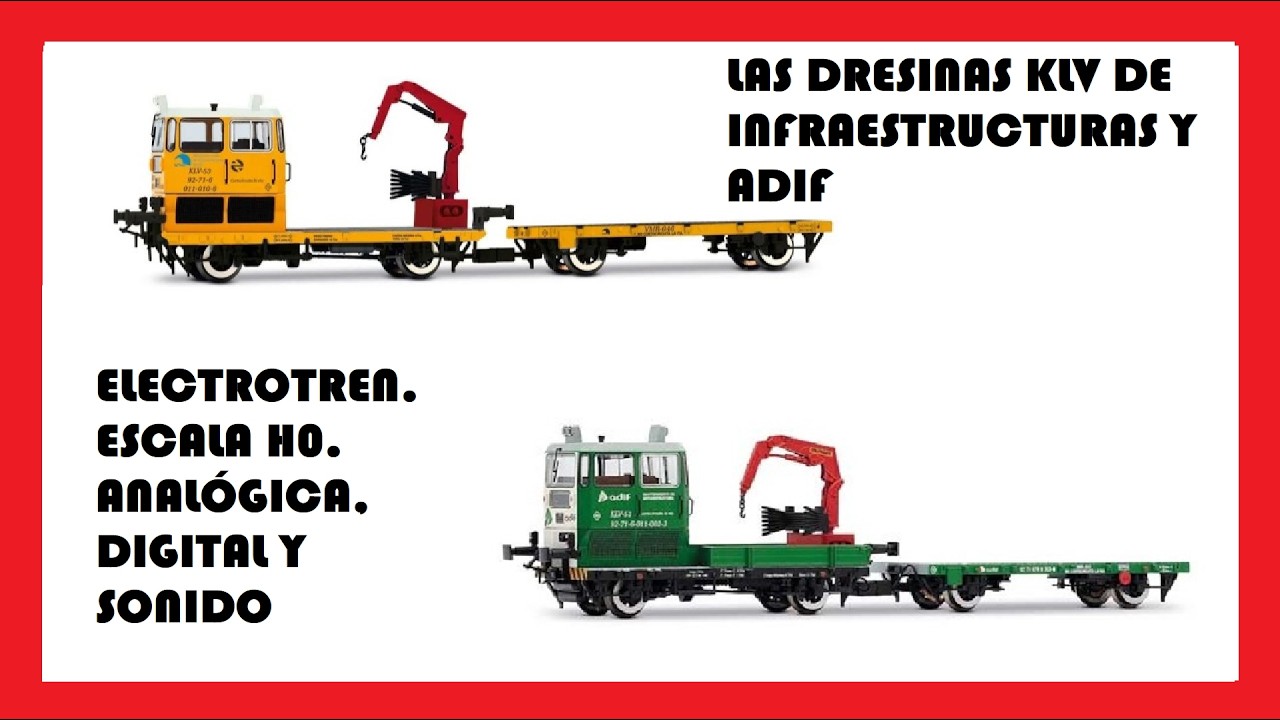 Dresinas KLV 53 de Electrotren en H0 | RENFE Infraestructura vs ADIF con El Taller del Modelista