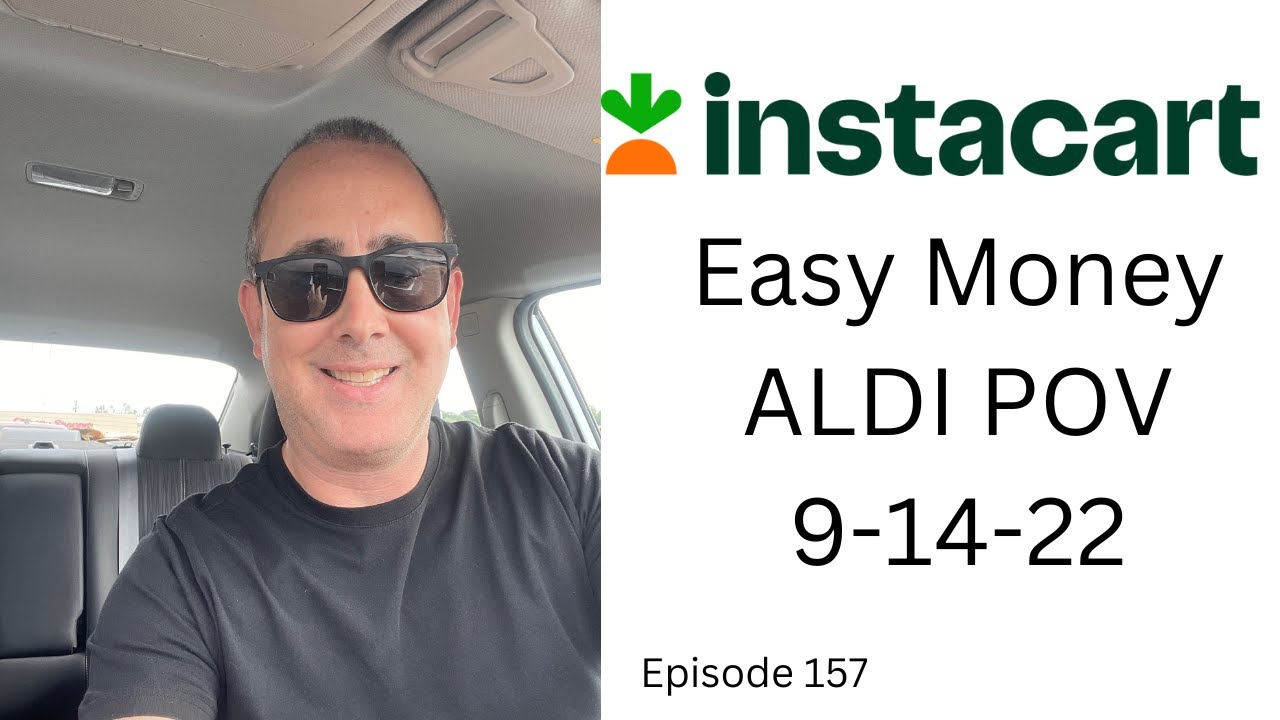 Instacart Shop With Me | Quick Order At ALDI | 20 Dollars Per Hour Side Hustle