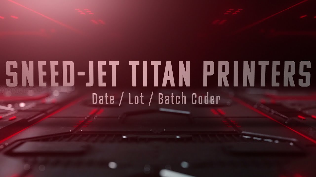 SNEED-JET Titan Printer - Date / Lot / Batch Inkjet Coder