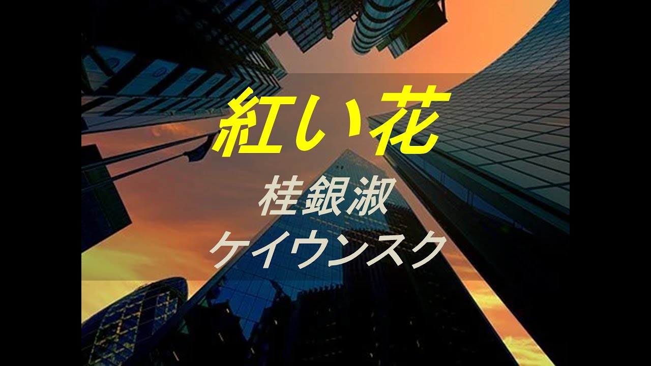 계은숙(桂銀淑)-붉은꽃(紅い花)한글자막♫