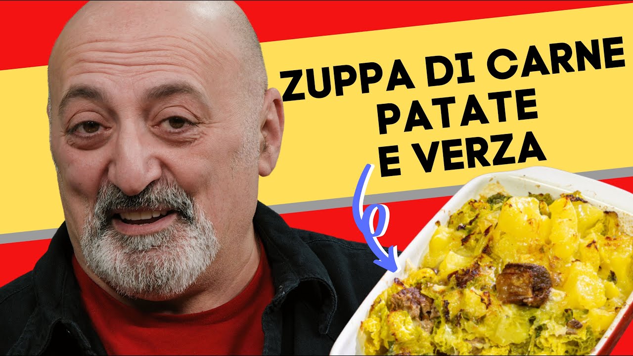 Zuppa di carne patate e verza