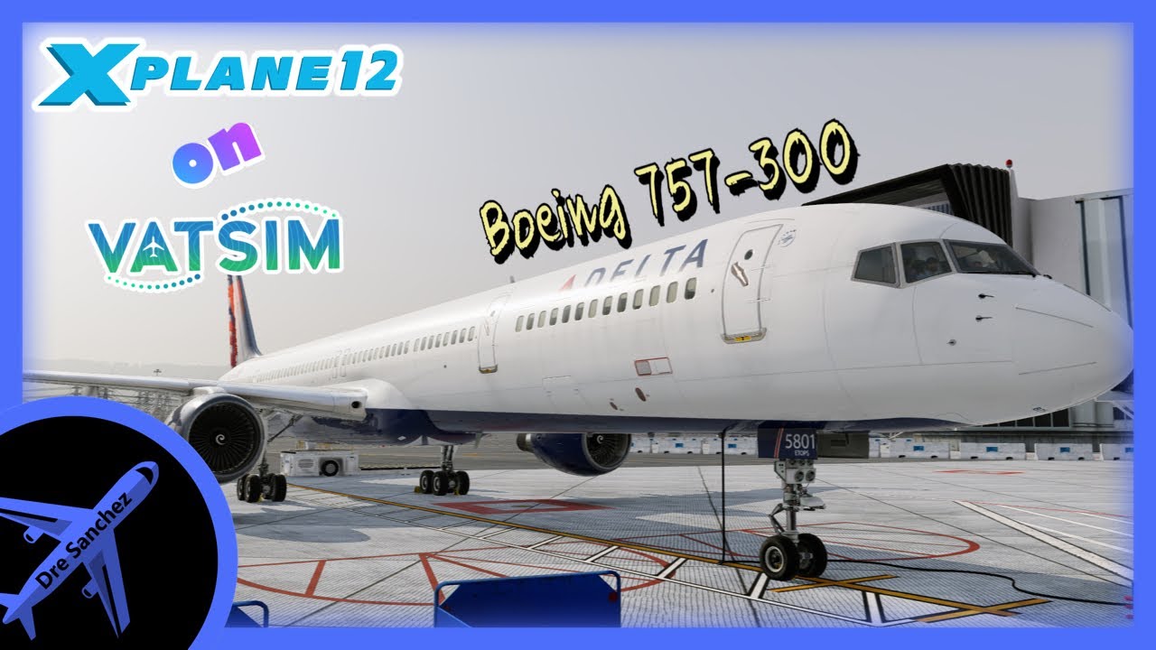 X-Plane 12 (симулятор крушения) | Flight Factor Boeing 757-300 | VATSIM | #b757 #boeing
