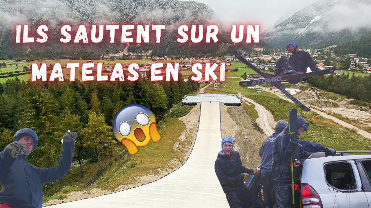ILS SAUTENT SUR UN MATELAS EN SKI - Minitel And Scope
