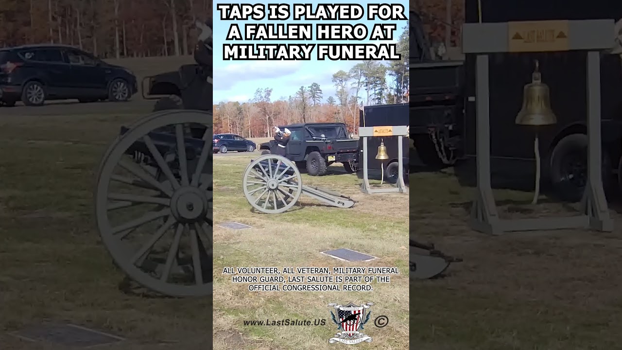 TAPS is played for a fallen hero at military funeral