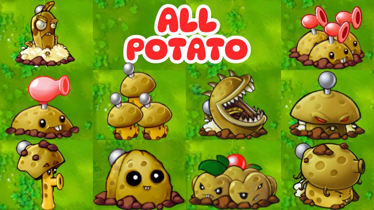 PvZ 1 Fusion 3.4 Challenge-All Potato | Ultimate Peashooter