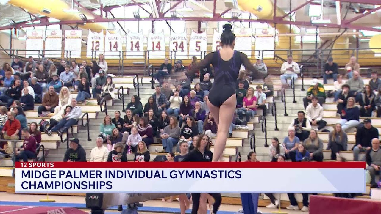 Cranston West's Gianna Desmarais repeats as RIIL individual gymnastics champion
