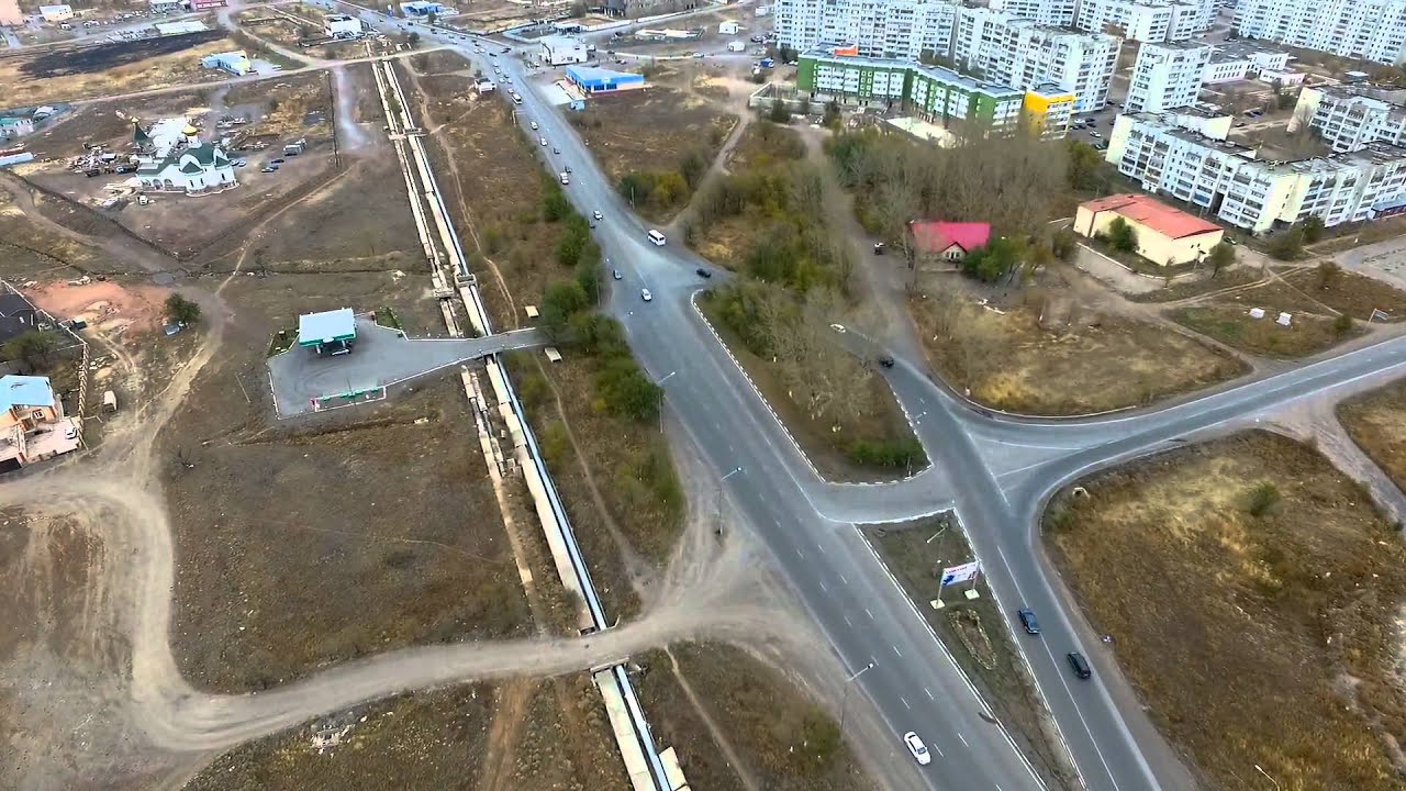 Квадрокоптер. Караганда Майкудук.  2015 год. Полет над Майкудуком от прудов до востока 2