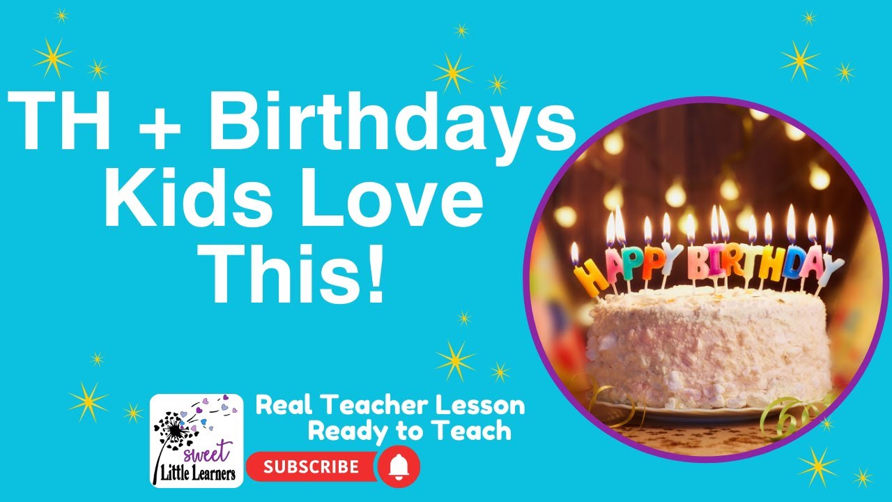 TH Digraph Game for Kindergarten | Birthday Months Phonics Activity