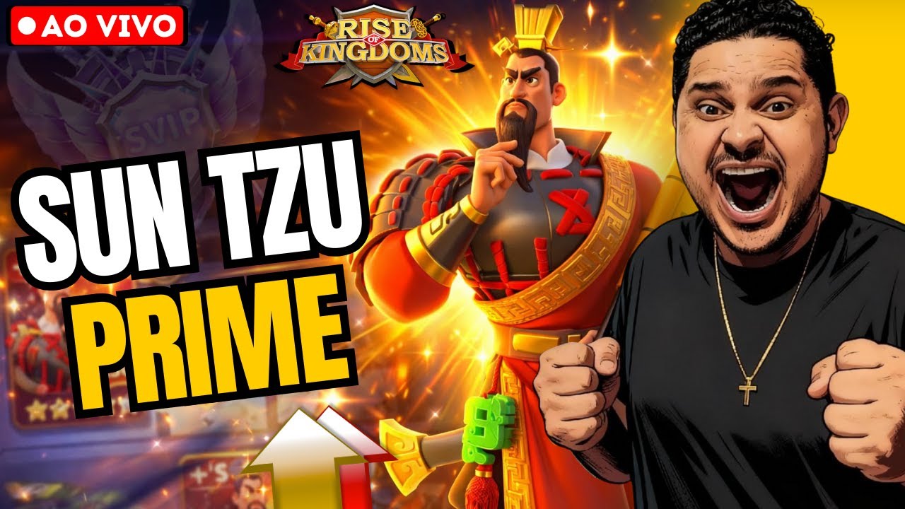 🟡LIVE | SUN TZU PRIME NA MINHA SVIP KD #3695 | RISE OF KINGDOMS | MarquesRok
