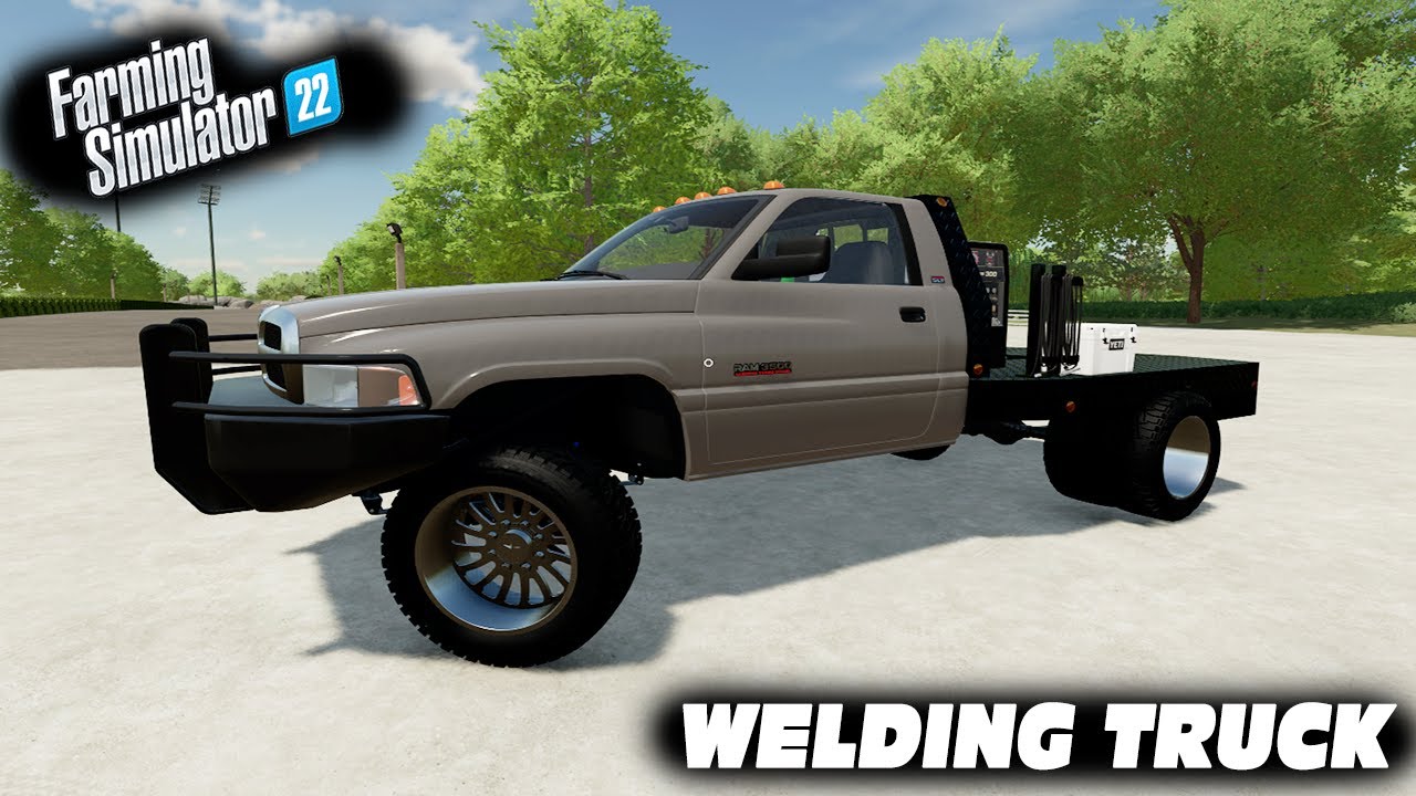 FARM SIMULATOR 22 RP - PUTTING MASSIVE BUMPER ON 2ND GEN CUMMINS FLATBED!