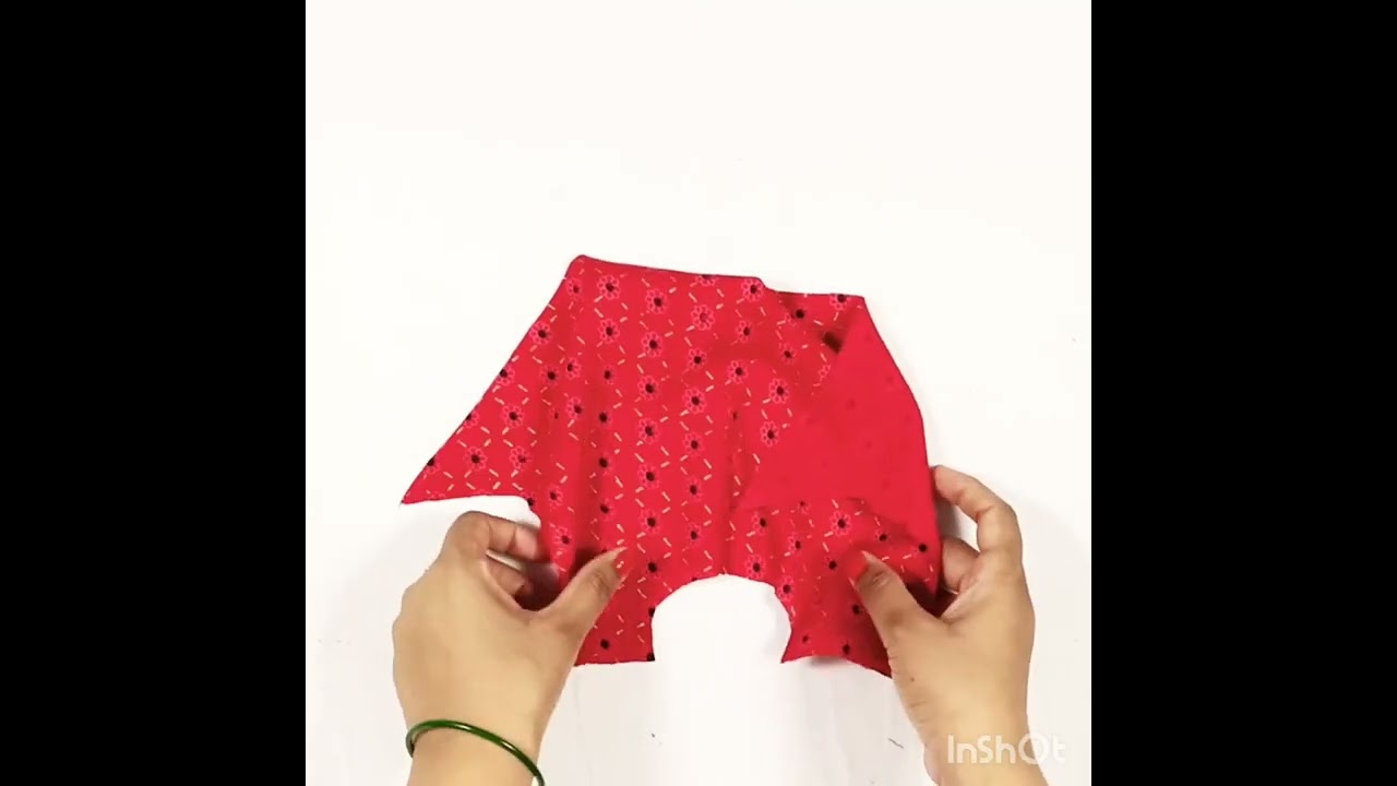 V cut frock cutting and stitching 