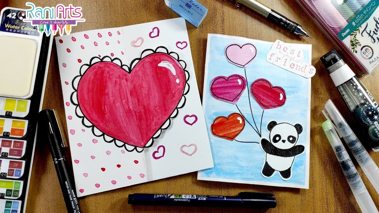 DIY - TARJETAS DE AMOR / AMISTAD con papelería JAPONESA STATIONERY PAL
