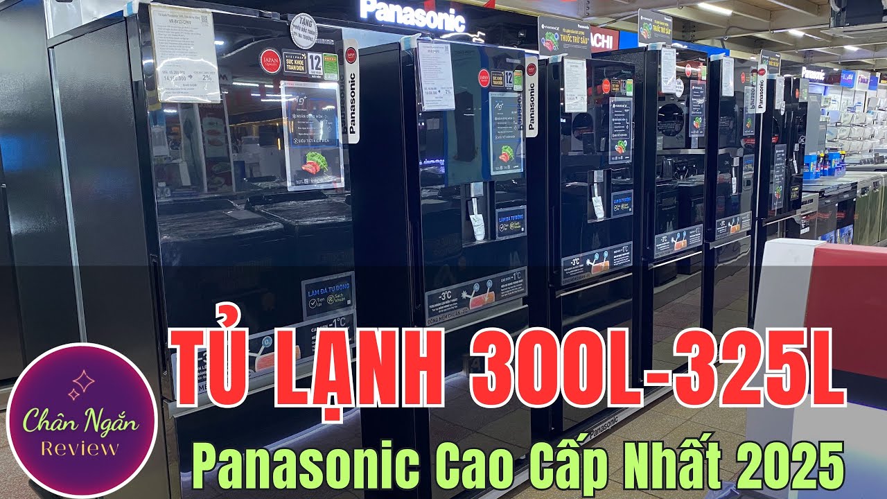 Top 6 Tủ Lạnh Panasonic 300–325 Lít Đáng Mua Nhất 2025 | Tiết Kiệm Điện – Bền Đẹp – Hiện Đại