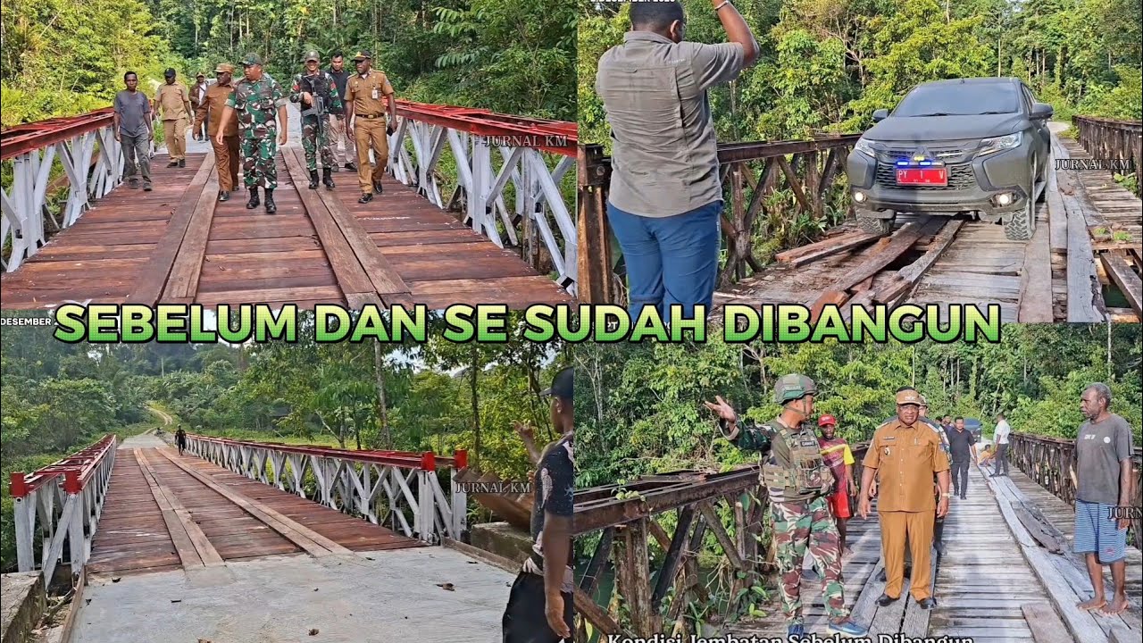 Bupati Maybrat Lewati Jembatan Kisor-Aitinyo Sebelumnya Rusak Akhirnya Dibangun.