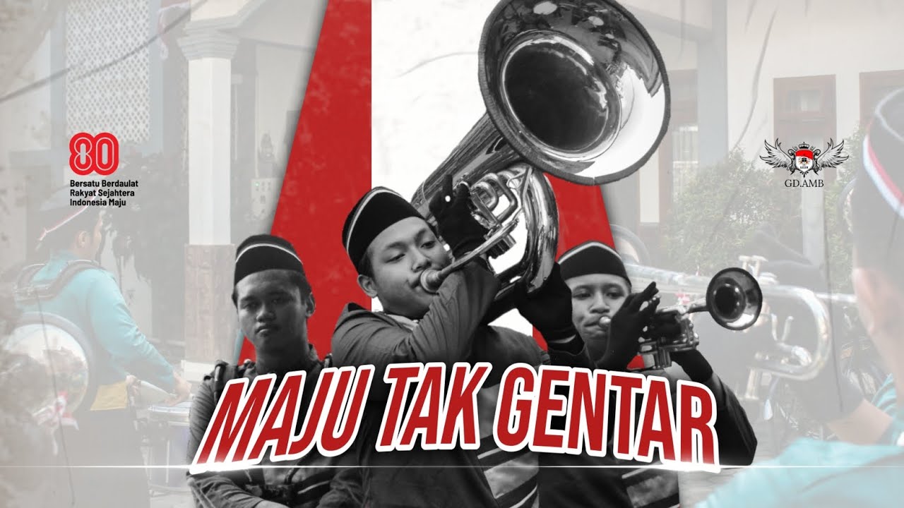 Maju Tak Gentar || HUT RI KE 80 TH || Gibraltar Diamond Andalusia Marching Band