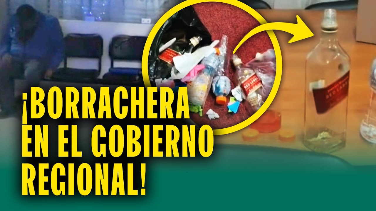 Encontraron 10 botellas de whisky y funcionaron ebrios: Escándalo en una dirección regional en Pasco