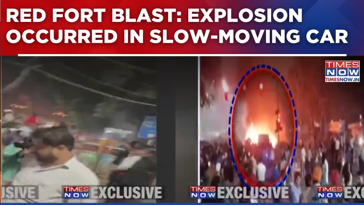 Red Fort Blast: Explosion Occurred In Slow-Moving Car, Confirm Delhi Police Sources | Watch