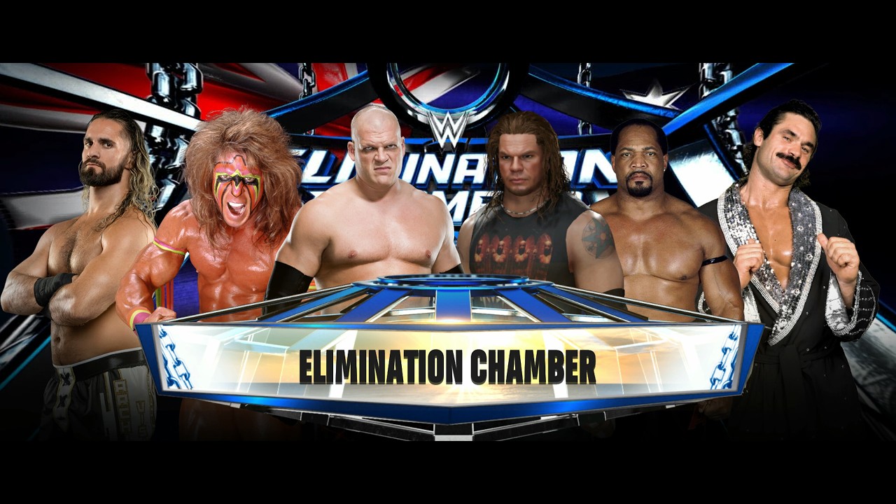 Rollins vs Warrior vs Kane vs Raven vs Farooq vs Rude   Elimination Chamber from Down Under