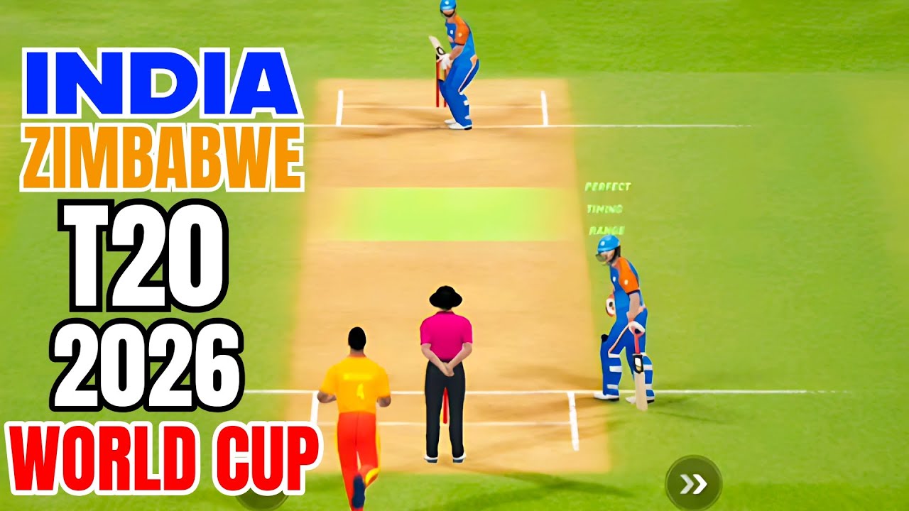 DREAM CRICKET 25 = INDIA VS ZIMBABWE T20 WORLD CUP 2026 FULL GAMEPLAY VIDEO 