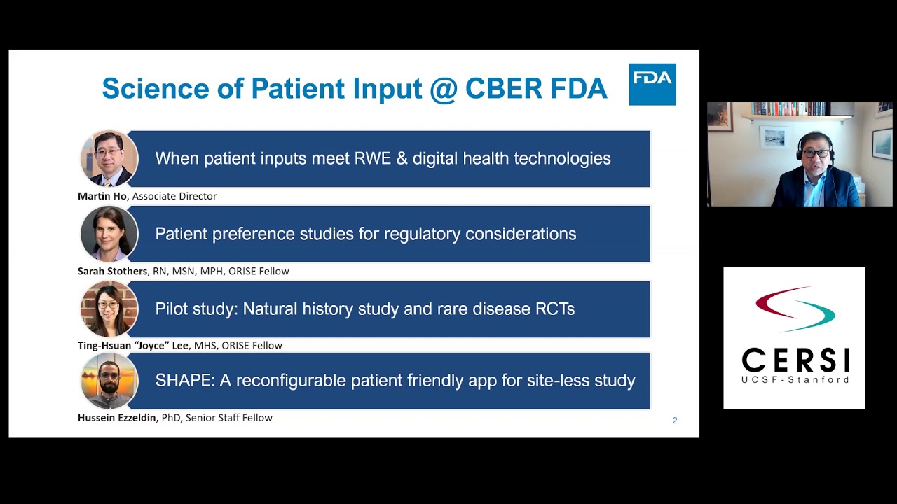 FDA Lecture: Advancing the Science of Patient Input in the Regulatory Settings