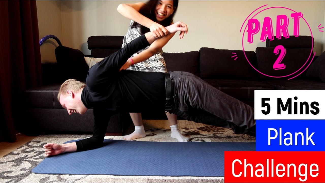 5 Minutes Plank Challenge With Tickle Part 2 | Partner's Turn Now