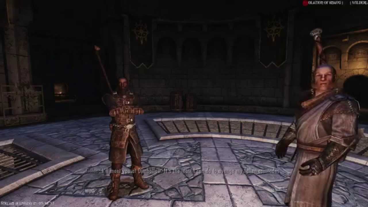 Joining the Dawnguard while playing a Vampire... Odd.