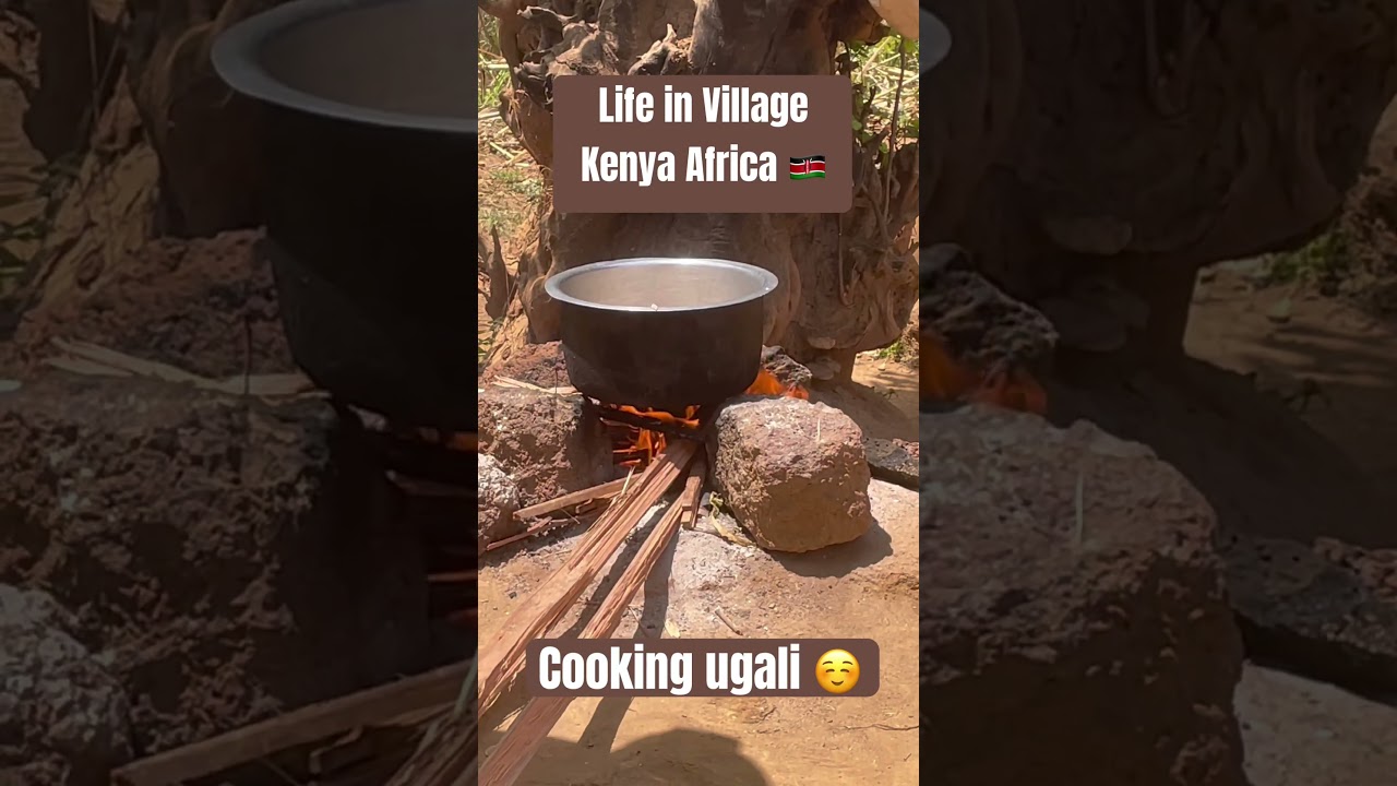 Cooking Ugali | Life in village #africa #ugali #kenya #filipinomom #cooking #shorts #shortsvideo