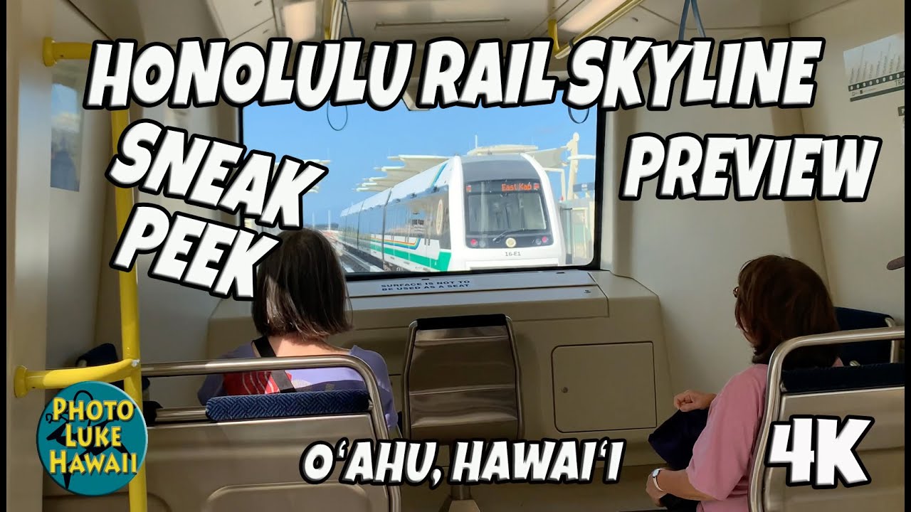 Honolulu Rail Skyline Preview June 28, 2023 Oahu Hawaii Video of Riding the Honolulu Rail Skyline