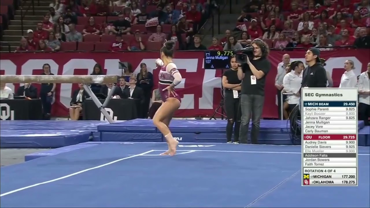 Addison Fatta 9.9 Floor Oklahoma vs Michigan 3-7-25