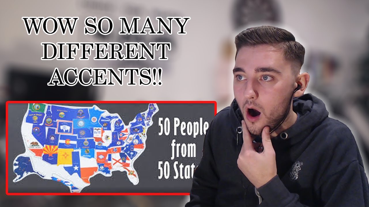Brit Reacts to 50 US Accents by State!