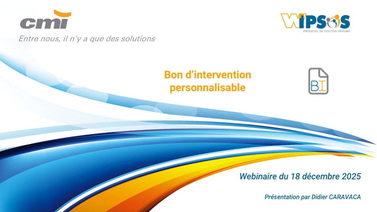 La personnalisation des bons d'interventions