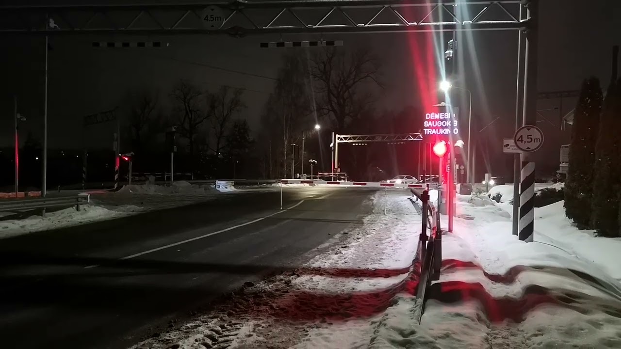 Railroad crossing. Naujoji Vilnia. 2026. 