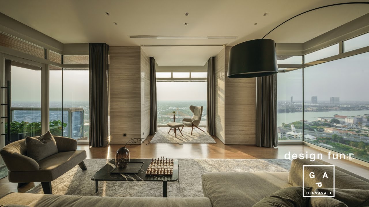 The River View : รีโนเวทคอนโดริมแม่น้ำขนาด 350 ตร.ม. เปิดมุมมองเห็นโค้งน้ำยามอาทิตย์อัสดง