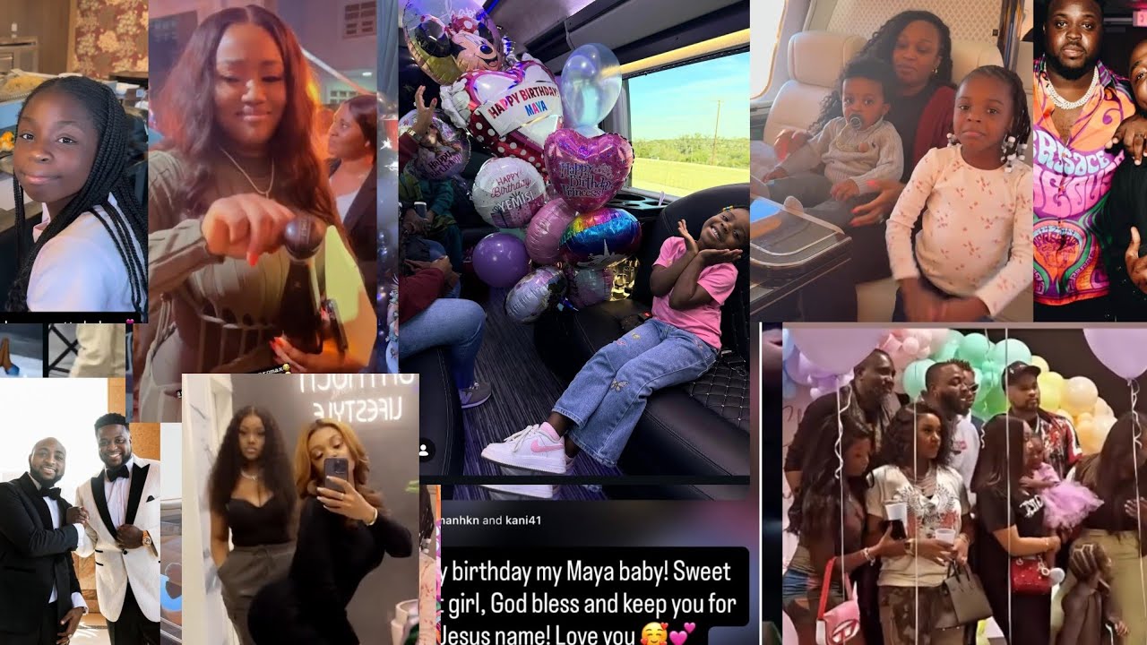 God Mother Duty Chioma Join Davido Brother Adewale Organize Bus Birthday Party for His Daughter Maya
