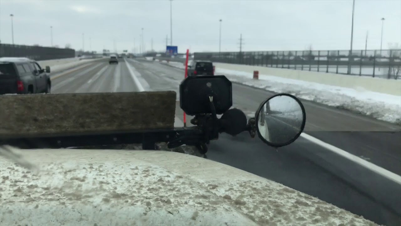 ODOT technician plows the highways after snowstorm Feb 7, 2018