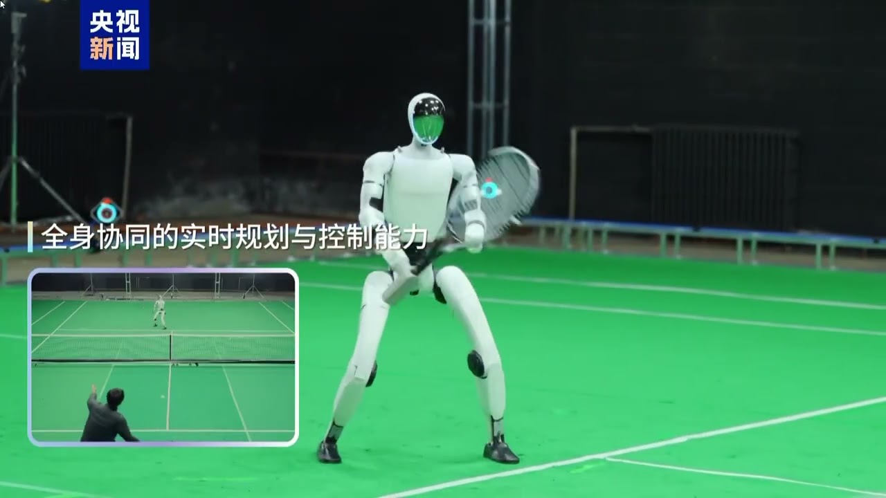 This Robot Can Play REAL Tennis🎾👀 China Unveils the World&rsquo;s First Humanoid Tennis Robot 人形机器人&ldquo;网球运动员&rdquo;