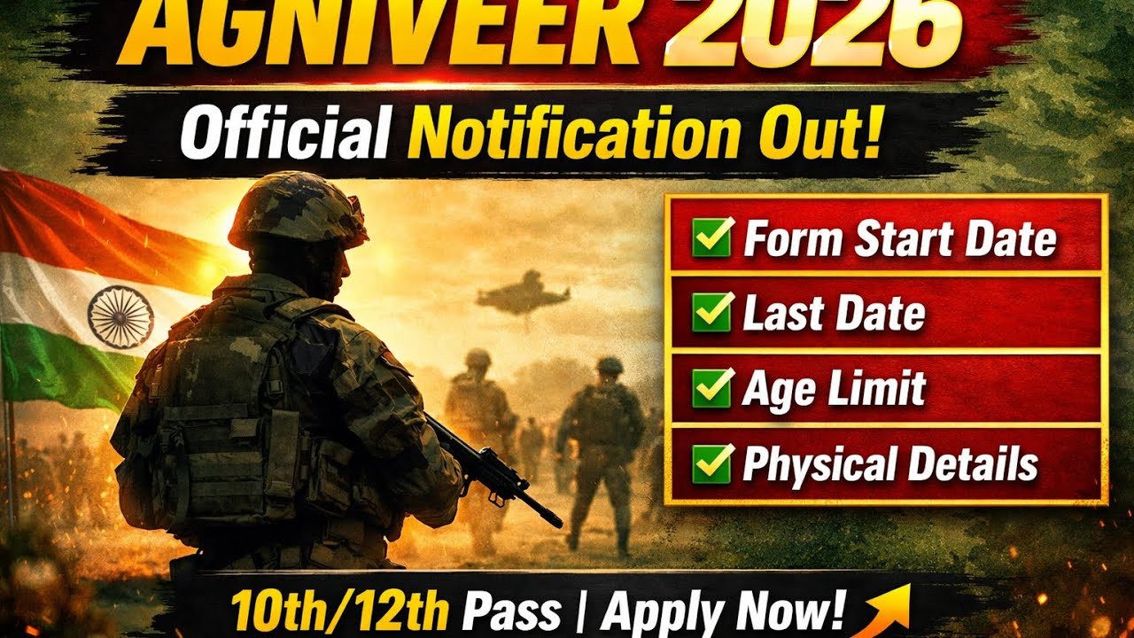 অগ্নিবীর নোটিফিকেশন 2026 // Agniveer Notification 2026 // Agniveer from fill-up // সম্পুর্ণ বাংলায়